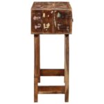 VidaXL Konzolový stolík 90x32x75 cm Rekultivované masívne drevo – Obrázok 3