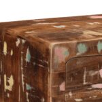 VidaXL Konzolový stolík 90x32x75 cm Rekultivované masívne drevo – Obrázok 6