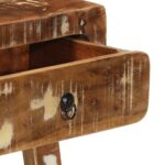 VidaXL Konzolový stolík 90x32x75 cm Rekultivované masívne drevo – Obrázok 7