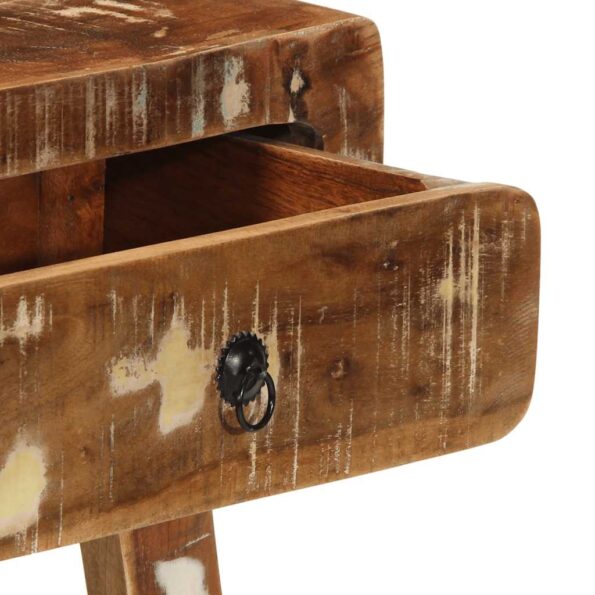 VidaXL Konzolový stolík 90x32x75 cm Rekultivované masívne drevo – Obrázok 7