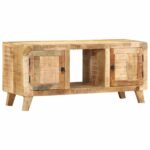 vidaXL TV skrinka 105x46x32 cm Masívne drevo hrubé mango – Obrázok 12