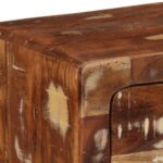 vidaXL TV skrinka na stenu 100x32x25 cm Rekultivované masívne drevo – Obrázok 5