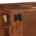 vidaXL TV skrinka na stenu 100x32x25 cm Rekultivované masívne drevo – Obrázok 7