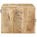 vidaXL TV skrinka na stenu 100x32x25 cm masívne drevo hrubé mango – Obrázok 3