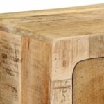 vidaXL TV skrinka na stenu 100x32x25 cm masívne drevo hrubé mango – Obrázok 5