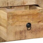 vidaXL TV skrinka na stenu 100x32x25 cm masívne drevo hrubé mango – Obrázok 6