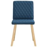 vidaXL Jedálenské stoličky 2 ks modré látkové – Obrázok 3