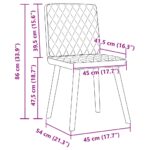 vidaXL Jedálenské stoličky 2 ks džínsová modrá látkové – Obrázok 9