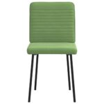 vidaXL Jedálenské stoličky 2 ks bledozelené zamat – Obrázok 4