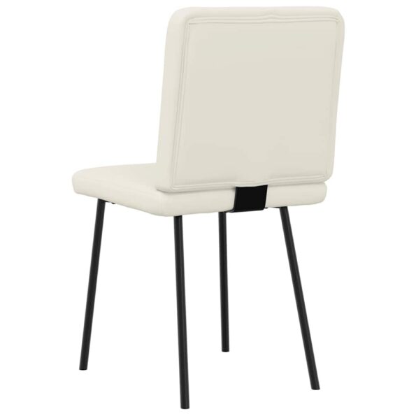 vidaXL Jedálenské stoličky 2 ks krémové zamatové – Obrázok 6