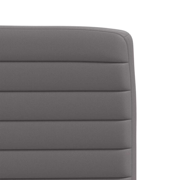 vidaXL Jedálenské stoličky 2 ks sivé umelá koža – Obrázok 7