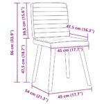 vidaXL Jedálenské stoličky 2 ks bledosivé látkové – Obrázok 9