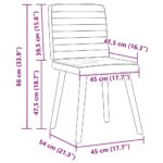vidaXL Jedálenské stoličky 2 ks čierne látkové – Obrázok 9