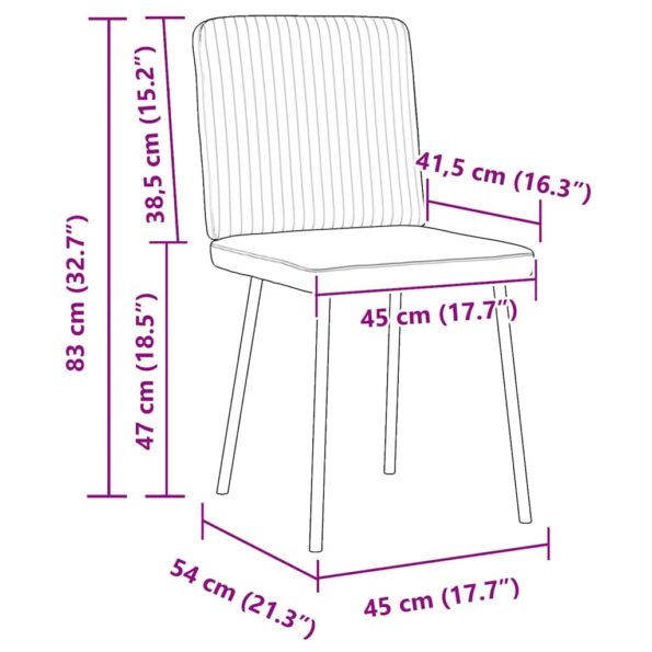 vidaXL Otočné jedálenské stoličky 2 ks bledosivé zamatové – Obrázok 9