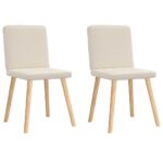 vidaXL Jedálenské stoličky 2 ks ľan – Obrázok 2