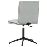 vidaXL Jedálenská stolička bledosivá zamatová – Obrázok 5