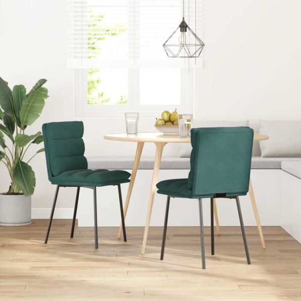 VXL8721158634405_g_en_hd_1.jpg vidaXL Jedálenské stoličky 2 ks tmavozelené zamatové – Obrázok 2