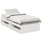 vidaXL Denná posteľ s matracom biela 90x190 cm masívna borovica – Obrázok 2