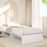 vidaXL Denná posteľ s matracom biela 90x190 cm masívna borovica – Obrázok 4