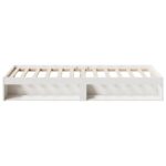 vidaXL Denná posteľ s matracom biela 90x190 cm masívna borovica – Obrázok 6