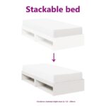 vidaXL Denná posteľ s matracom biela 90x190 cm masívna borovica – Obrázok 8