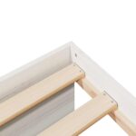 VidaXL Denná posteľ bez matraca Biela 75x190 cm Borovicový masív – Obrázok 9