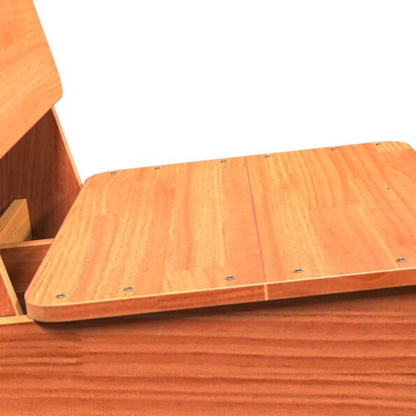 VidaXL Záhradná stolička Wax Hnedá 60x64x70,5 cm Masív Borovica – Obrázok 6