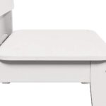 VidaXL Záhradná stolička Biela 60x52,5x72 cm Masívna borovica – Obrázok 6