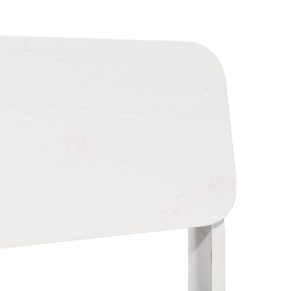 VidaXL Záhradná stolička Biela 60x52,5x72 cm Masívna borovica – Obrázok 7