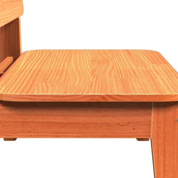 VidaXL Záhradná stolička Wax Hnedá 60x52,5x72cm Masívne drevo borovica – Obrázok 6