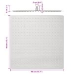vidaXL Dažďová sprchová hlavica, oceľ 304, 40x40 cm, štvorcová – Obrázok 11