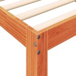 vidaXL Posteľ s knižnicou bez matraca vosková 75x190 cm borovica – Obrázok 11