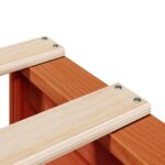 vidaXL Posteľ s knižnicou bez matraca vosková 75x190 cm borovica – Obrázok 11