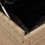 vidaXL záhradný úložný box s kolieskami zmiešaná béžová 110x55x73 cm – Obrázok 8