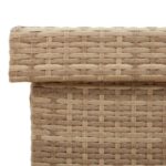 vidaXL záhradný úložný box s kolieskami zmiešaná béžová 110x55x73 cm – Obrázok 10