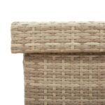 vidaXL záhradný úložný box s kolieskami Béžová 160x55x75 cm Poly ratan – Obrázok 10