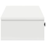 vidaXL Nástenná polica so zásuvkami Biela 60x28x15 cm Upravené drevo – Obrázok 5