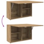 vidaXL Kúpeľňová nástenná skrinka 60x25x40 cm kompozitné drevo – Obrázok 8