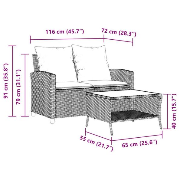 VXL8721158652942_g_en_hd_10.jpg vidaXL 2-miestna záhradná pohovka so stolom vankúše béžová polyratan – Obrázok 12