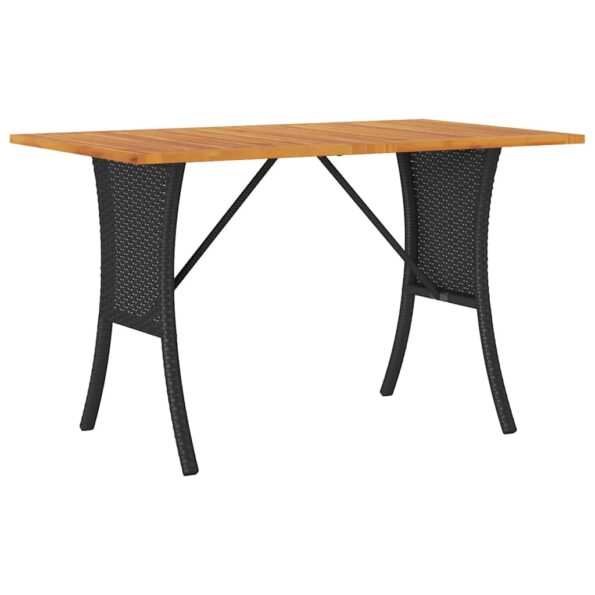 VidaXL záhradná pohovka 3-miestna s vankúšmi a stolíkom čierneho – Obrázok 7