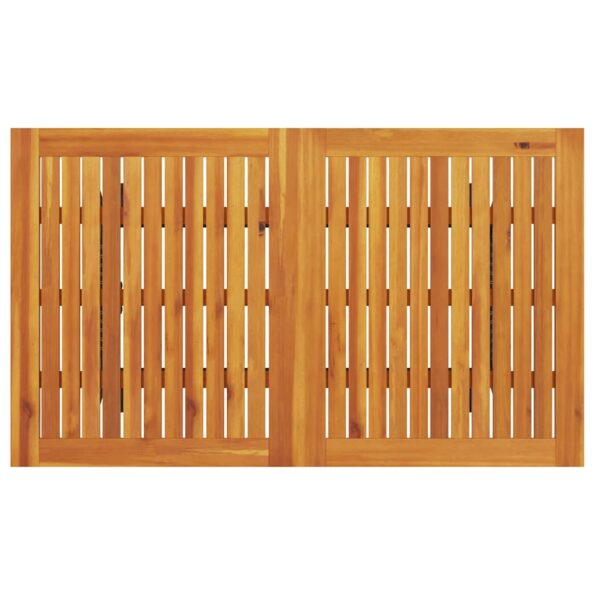 VidaXL záhradná pohovka 3-miestna s vankúšmi a stolíkom čierneho – Obrázok 9