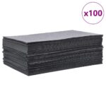vidaXL podložky absorbujúce olej 100 ks Sivé 40x50 cm