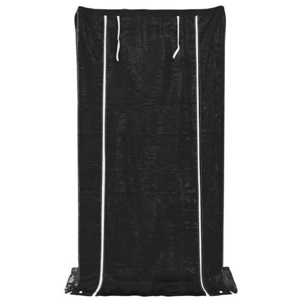 vidaXL Regál na krbové drevo s pláštenkou 100x60x200 cm – Obrázok 4