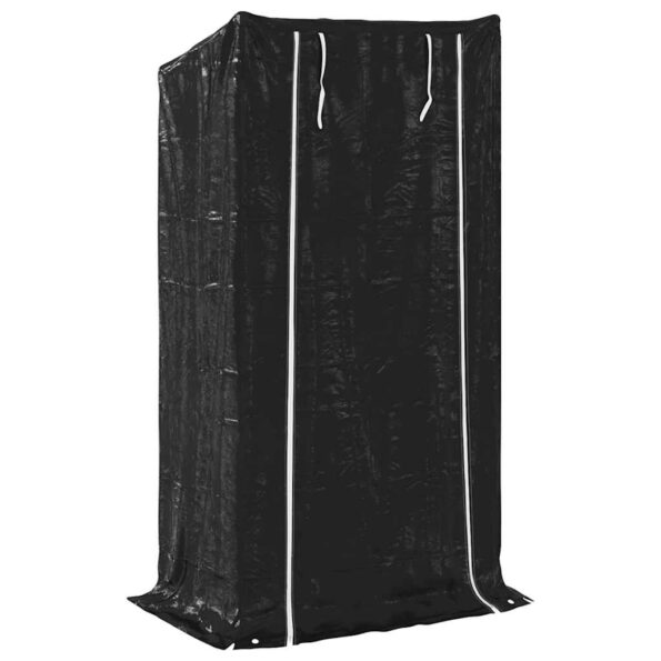 vidaXL Regál na krbové drevo s pláštenkou 100x60x200 cm – Obrázok 5