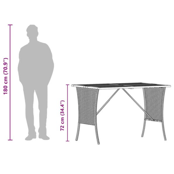 vidaXL záhradný stôl s doskou z akáciového dreva sivá 105x75x72 cm – Obrázok 11