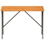 vidaXL záhradný stôl s doskou z akáciového dreva sivá 105x75x72 cm – Obrázok 5