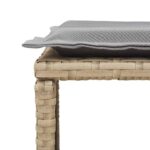 VidaXL 5-dielna záhradná sedacia súprava vankúšmi Stohovateľná béžová – Obrázok 11