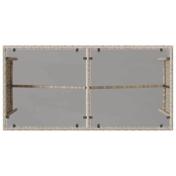 vidaXL 3-dielna záhradná jedálenská sada vankúše bledosivá polyratan – Obrázok 10