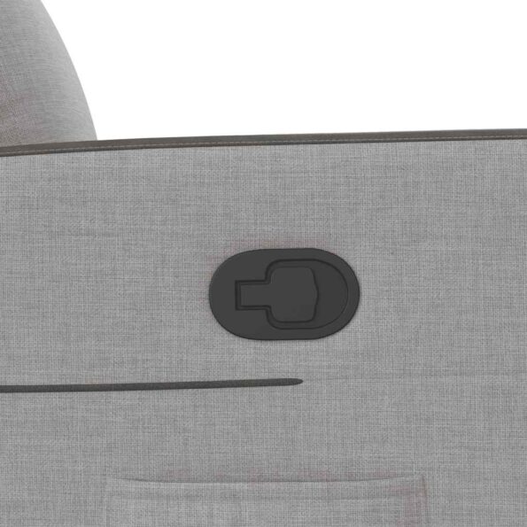 vidaXL Sklápacie kreslo oblakšedá látkové – Obrázok 8