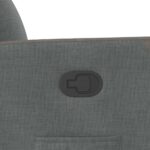 vidaXL Sklápacie kreslo tmavosivé látkové – Obrázok 8